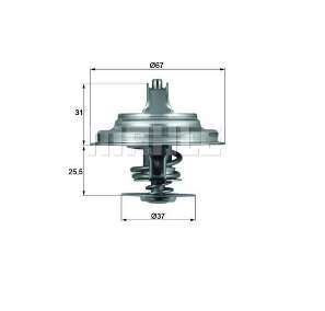 MAHLE TX2571D Termostat ( 71° ) Crafter Bjj Ceba Anj Aar Ahd Audi. Volvo. Vw